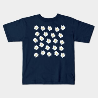 White flowers spring and summer vibe Kids T-Shirt